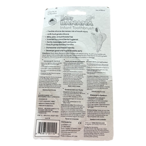 Baby Banana infant to 12 month toothbrush NWT - Picture 2 of 2